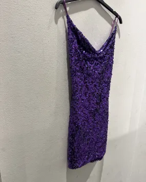 Abito in paillettes - Viola