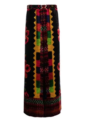 pantalone velluto fantasia