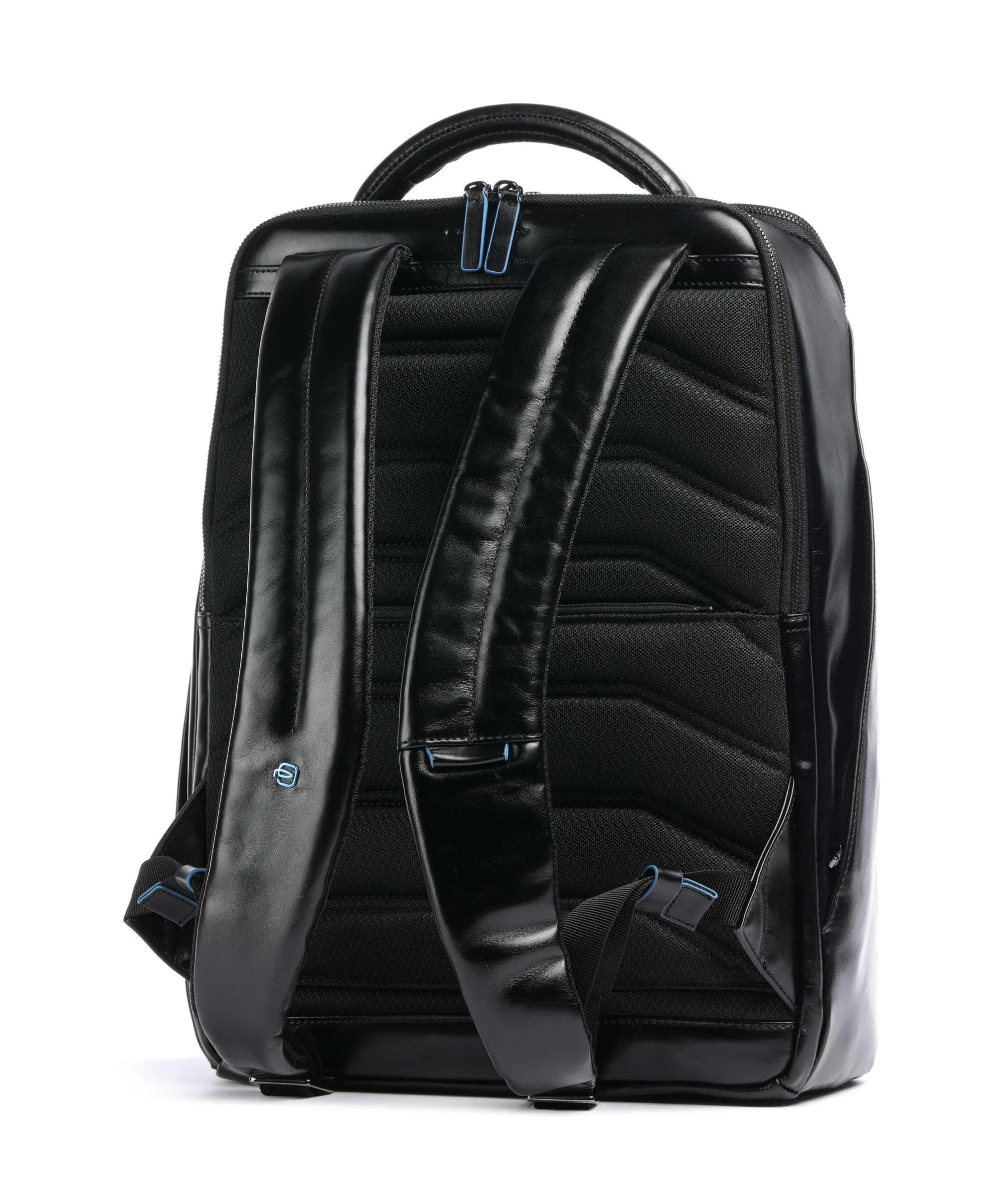  Piquadro Blue Square Zaino 15″ pelle di vacchetta finemente grana nero  