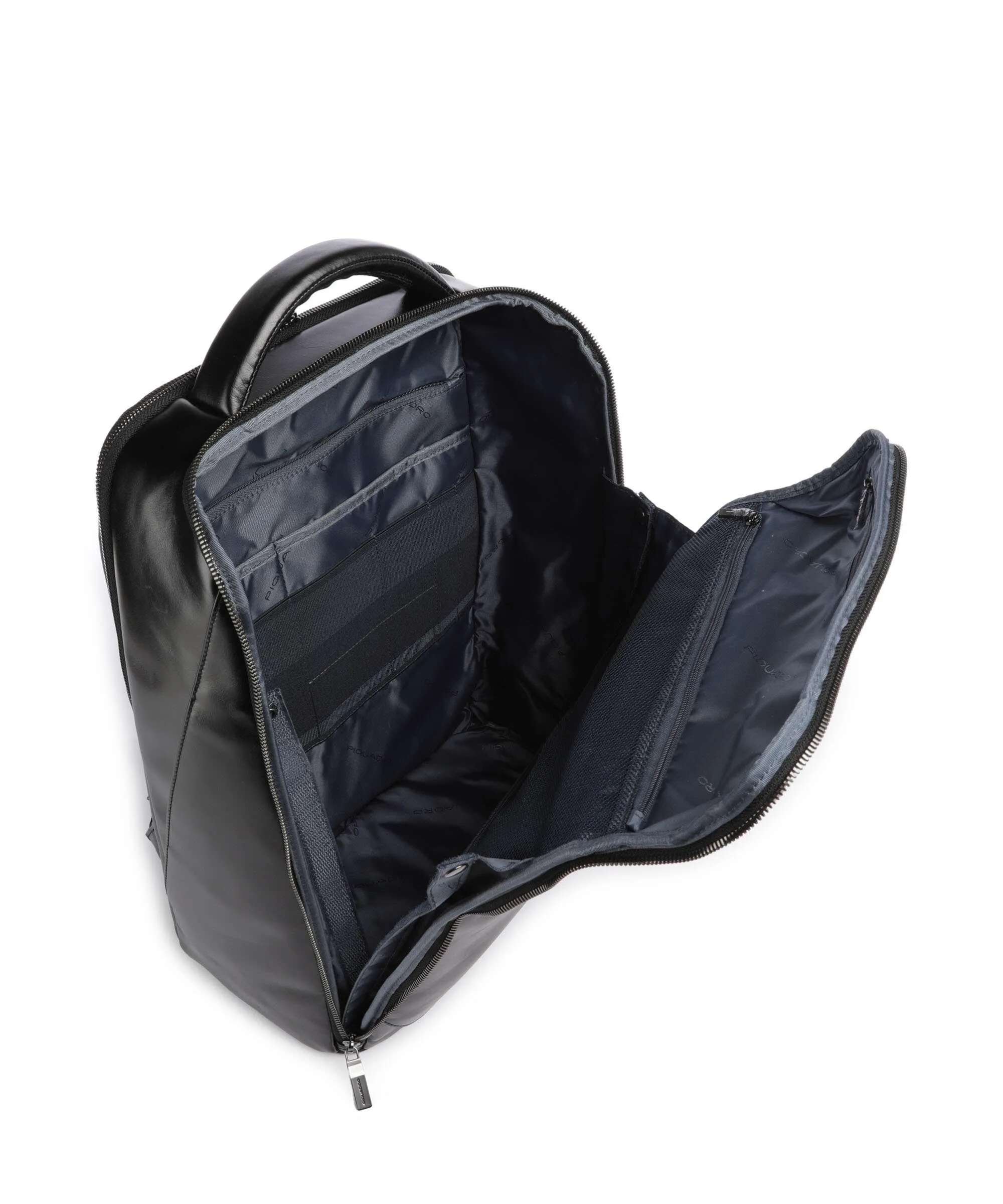  Piquadro Blue Square Zaino 15″ pelle di vacchetta finemente grana nero  