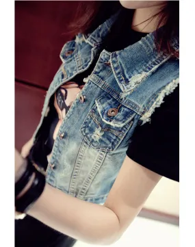Smanicato in jeans Rina - Dream Shop