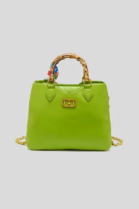 Transition Bellows Shopper Leather + Suede - Apple